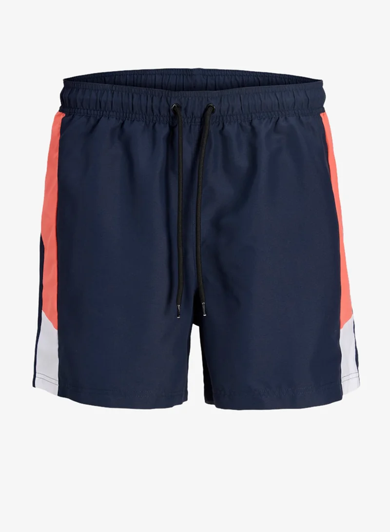 JJ Rebel  Colour Block Drawstring Shorts for Men | Best Price UAE